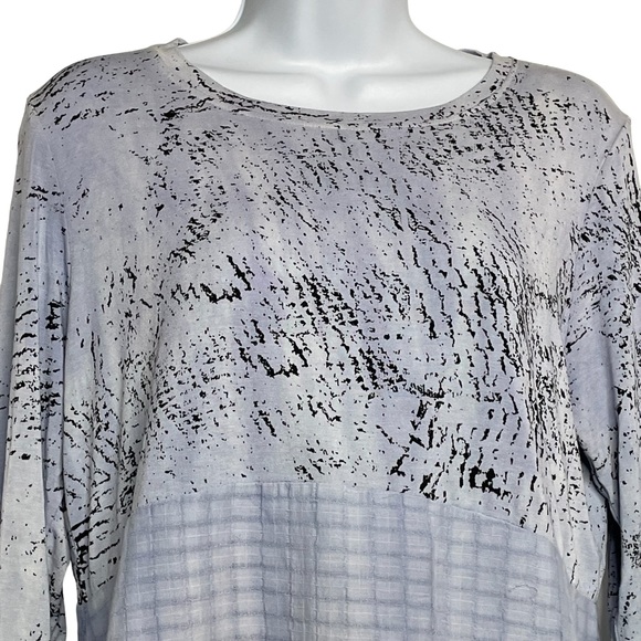 Art of Cloth Ombré 3/4 Sleeve Top Sz M - Picture 5 of 8